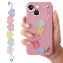 etui-metalic-roz-do-iphone-13-mini-lancuszek-serca