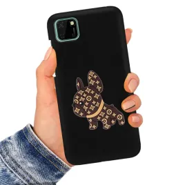 etui-matowe-czarne-piesek-dog-3d-do-huawei-y5p