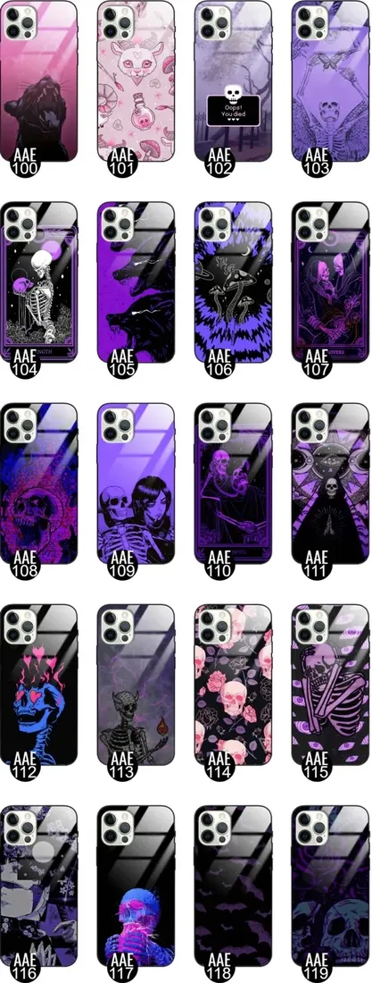 etui-glass-do-iphone-12-pro-case-skull-goth-wzory
