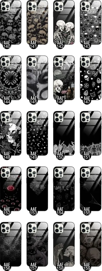 etui-glass-do-iphone-12-pro-case-skull-goth-wzory