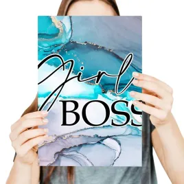 obraz-plakat-marmurkowe-a3-marble-girl-boss-wzory