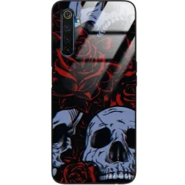 etui-glass-do-realme-6-pro-case-skull-goth-wzory