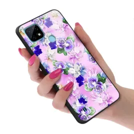 etui-glass-do-realme-c21-wiosenne-flower-top-wzory
