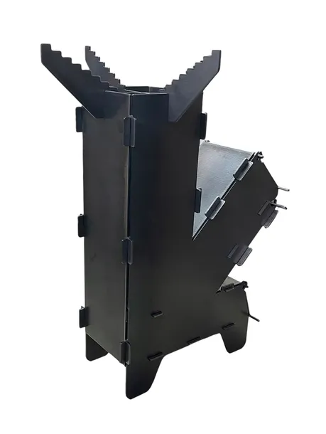 Piecyk Rakietowy Piec Składany Kuchenka Turystyczna Grill Survival Moc 19cm
