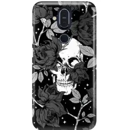 etui-do-nokia-8-1-czaszka-goth-death-tarots-wzory