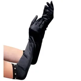 rekawiczki-dzieciece-satynowe-czarne-z-diamencikami-40-cm