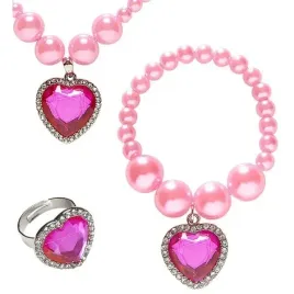 zestaw-bizuterii-dla-malej-ksiezniczki-krolewny-rozowy-serce-koraliki