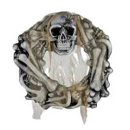 dekoracja-wieniec-wiszacy-czarny-czaszka-kosci-kosciotrup-halloween