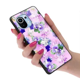 etui-glass-do-xiaomi-mi-11-kwiaty-flower-top-wzory