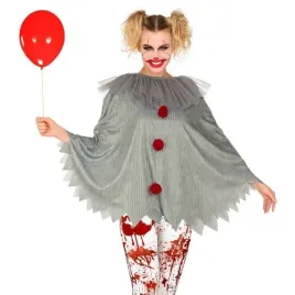 peleryna-damska-klaun-klauna-szara-halloween-horror