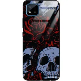 etui-glass-do-realme-c20-case-skull-gotyckie-wzory