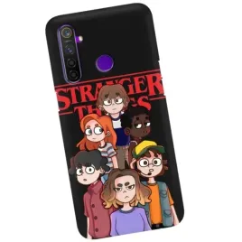 etui-matowe-czarne-do-realme-5-pro-kreskowki-wzory