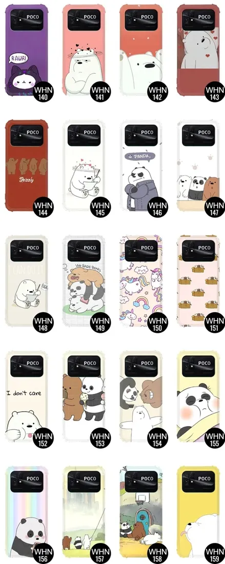etui-antishock-do-xiaomi-poco-c40-bare-bears-wzory