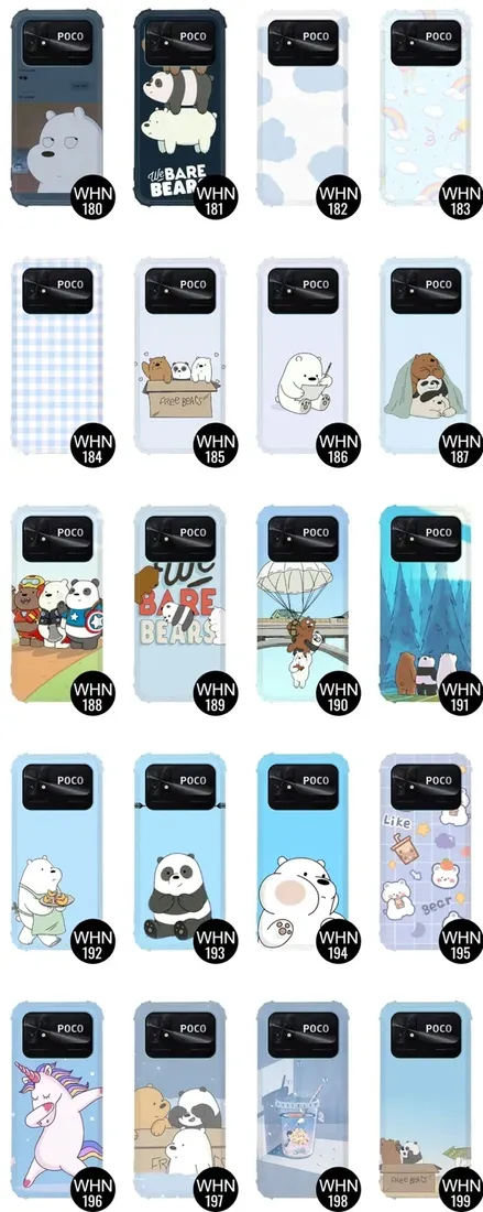 etui-antishock-do-xiaomi-poco-c40-bare-bears-wzory