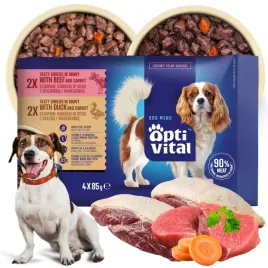 mokra-karma-dla-psa-optivital-kaczka-wolow-4x85g