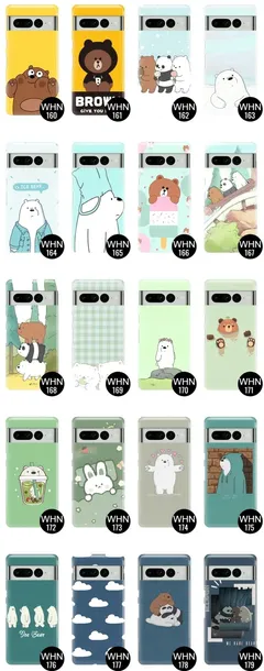 etui-do-google-pixel-7-pro-case-bare-bears-wzory-material-tworzywo-sztuczne