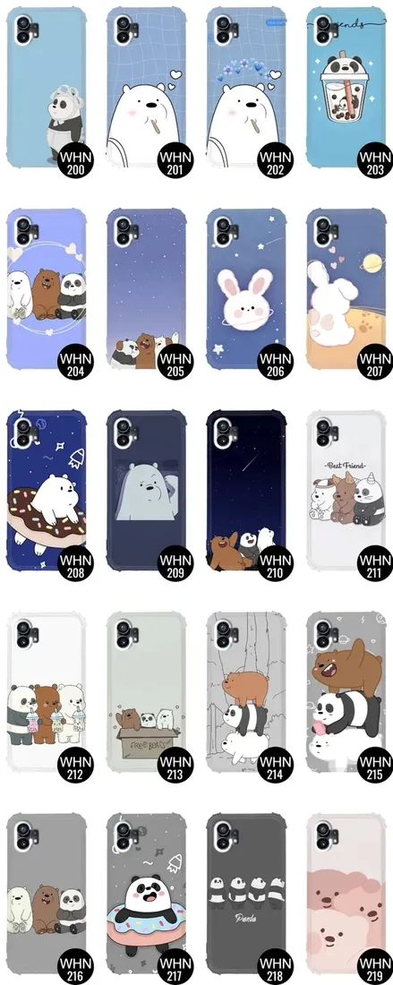 etui-antishock-do-nothing-phone-1-bare-bears-wzory