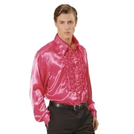 koszula-z-zabotem-disco-satynowa-rozowa-xxl