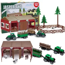 makieta-farma-zestaw-diy-zagroda-stajnia-traktor-ciagnik-figurki-zwierzeta