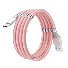 kabel-skrecany-magnetyczny-usb-typ-c-rozowy