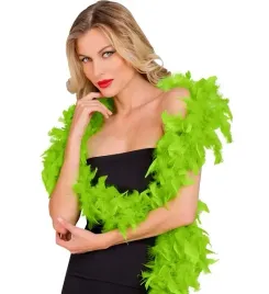 boa-szal-z-pior-limonkowe-retro-180-cm-80-g-karnawal