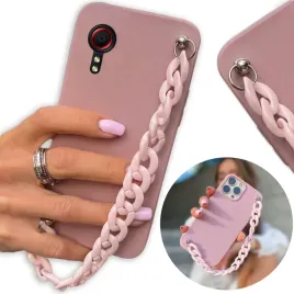 etui-mat-ciemny-roz-do-samsung-xcover-5-lancuch