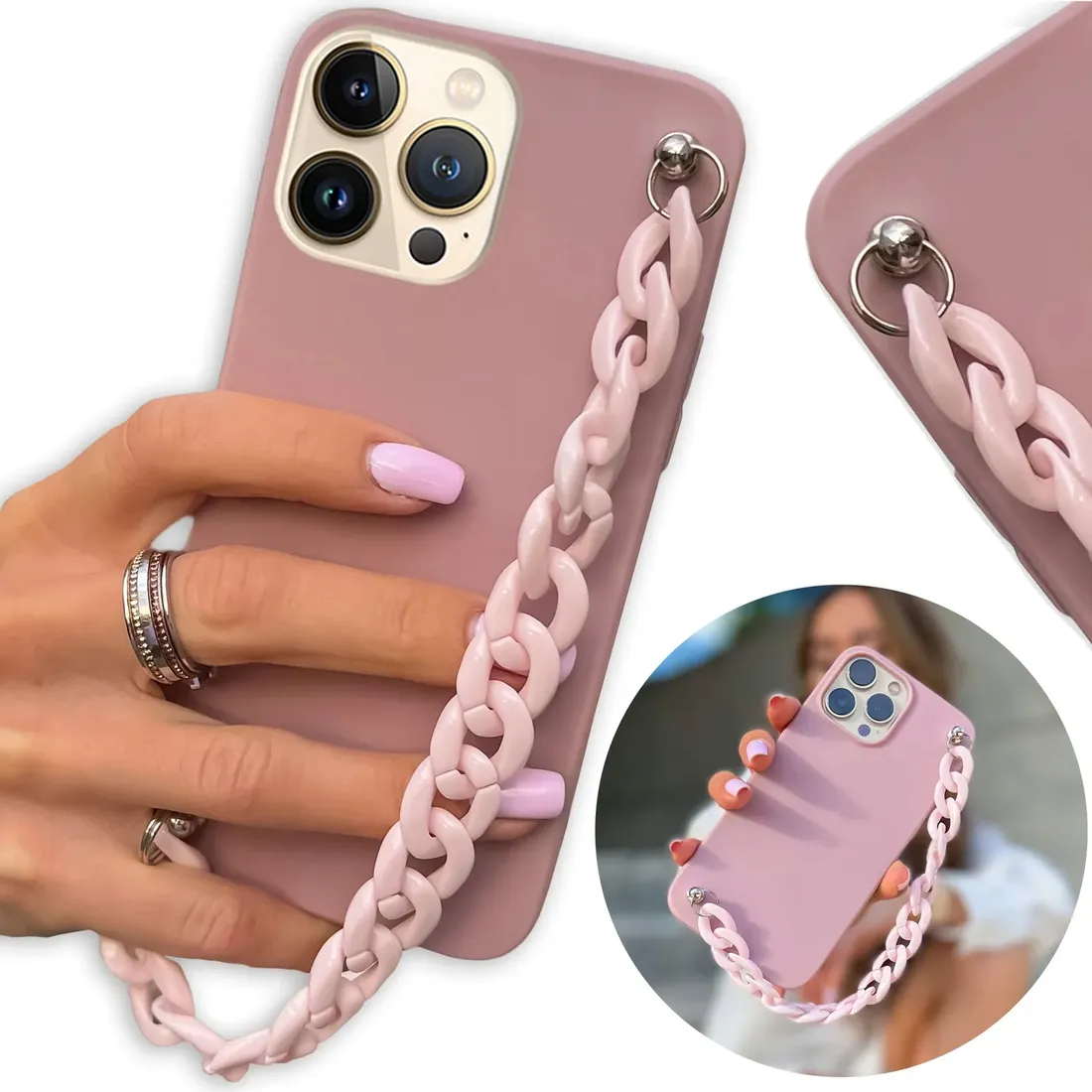 etui-mat-ciemny-roz-do-iphone-13-pro-max-lancuch