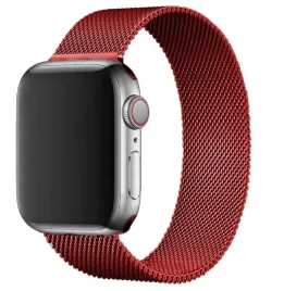 pasek-metalowy-do-apple-watch-czerwony-42-44mm