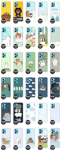 etui-antishock-do-realme-9-pro-bare-bears-wzory-kolor-wielokolorowy