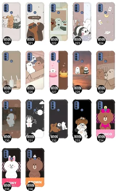 etui-antishock-do-motorola-e40-bare-bears-wzory-material-tworzywo-sztuczne