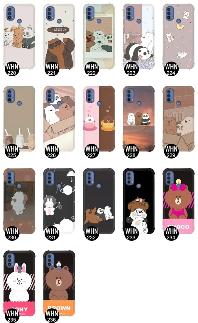 etui-antishock-do-motorola-e40-bare-bears-wzory