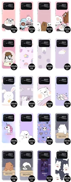 etui-do-xiaomi-poco-c40-case-bare-bears-top-wzory-kolor-wielokolorowy