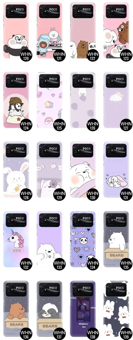 etui-do-xiaomi-poco-c40-case-bare-bears-top-wzory