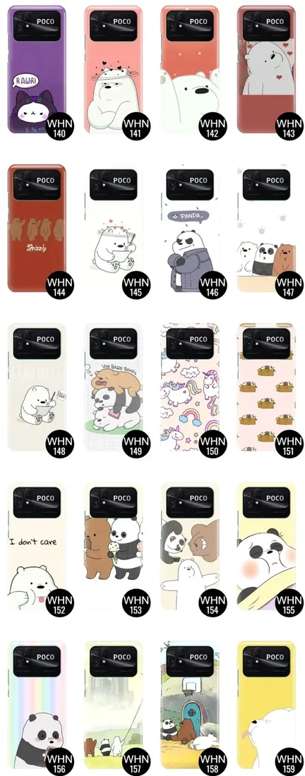 etui-do-xiaomi-poco-c40-case-bare-bears-top-wzory