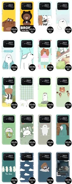 etui-do-xiaomi-poco-c40-case-bare-bears-top-wzory-material-tworzywo-sztuczne