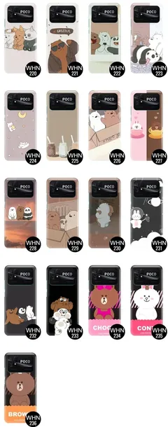 etui-do-xiaomi-poco-c40-case-bare-bears-top-wzory-kod-producenta-modna-obudowa-wytrzymala-nadruk