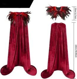 peleryna-gotycka-piora-z-kolnierzem-dluga-halloween-morczna-narzutka-unisex