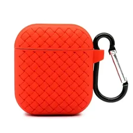 etui-na-sluchawki-airpods-guma-pleciona-czerwone