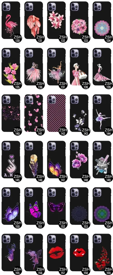 etui-matowe-czarne-do-iphone-14-pro-wiosenne-wzory