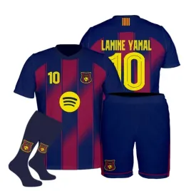 yamal-barcelona-stroj-pilkarski-komplet-koszulka-spodenki-getry-140