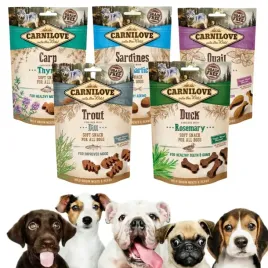 carnilove-miekkie-przysmaki-dla-psa-snack-fresh-soft-mix-smakow-200g-5-szt