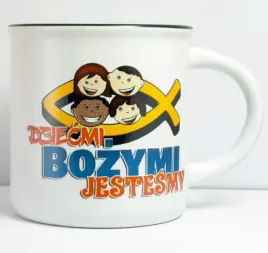 kubek-bialy-dziecmi-bozymi-jestesmy