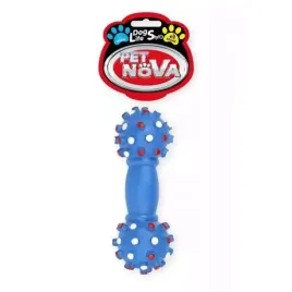 zabawka-hantel-z-wypustkami-pet-nova-16cm-niebieski-gryzak-pies-piszczy