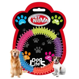 zabawka-dla-psa-kolorowy-gryzak-15cm-pet-nova-ringo-miety-higiena-dziasla