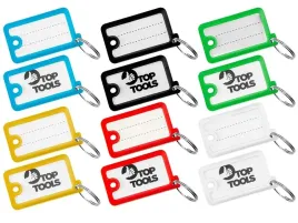 top-tools-90u250-identyfikatory-do-kluczy-zestaw-12-szt-kolor-mix
