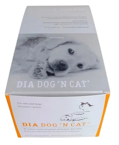 DiaDog 'N Cat Dia Dog na Biegunkę Pies i Kot 60 tab