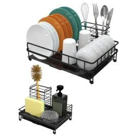 ociekacz-do-naczyn-sztucce-organizer-2szt-czarny