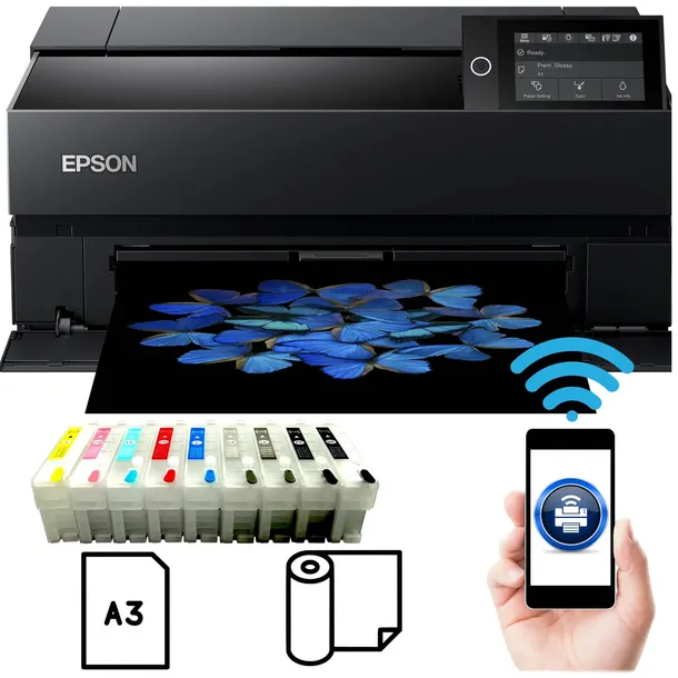 DRUKARKA FOTOGRAFICZNA A3 + Epson SC-P700 Wieczne tusze Wydruk z roli
