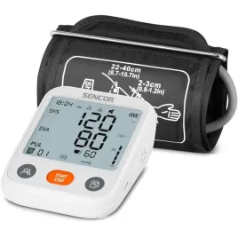 cisnieniomierz-naramienny-sencor-sbp-1150wh-ekran-lcd-pamiec-pomiarow-tetno
