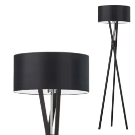 lampa-stojaca-podlogowa-drewniana-czarna-trojnog-abazur-led-e27-nowoczesna